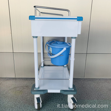 Carrello per cure infermieristiche in acciaio ABS